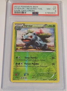 Pokémon TCG Ivysaur Dark Explorers 2/108 Reverse Holo Uncommon NM PSA 8 PoP 1 - Picture 1 of 1