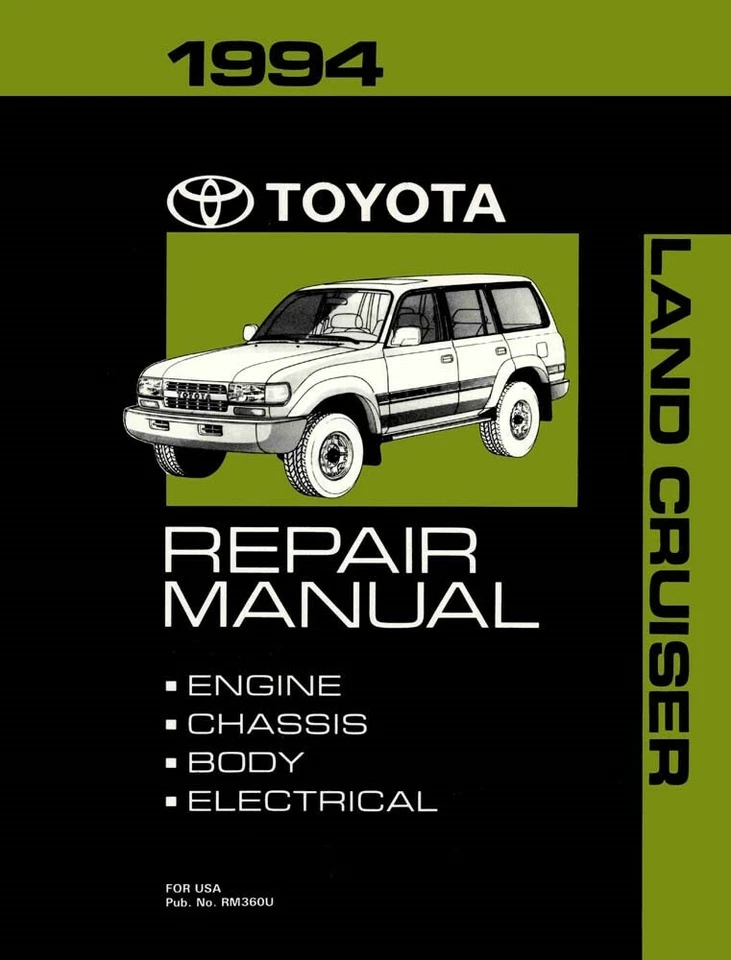Toyota Land Cruiser 1994 manual de reparación de taller Foto 1 de 4