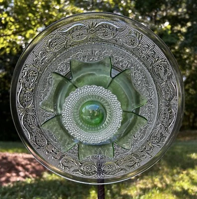 Зеленый лепесток и прозрачное кружевное стекло садовый цветок перепрофилированный ловец солнца искусство двора - Изображение 1 из 4