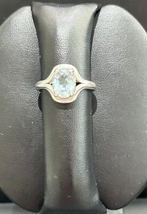 James Avery Ring Blautopas Adriana Sterlingsilber nicht mehr hergestellt Größe 7 - Bild 1 von 4