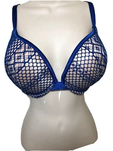 Victoria’s Secret sehr sexy Push-Up Taube Netz blau nude Gr. 36DDD - Bild 1 von 11