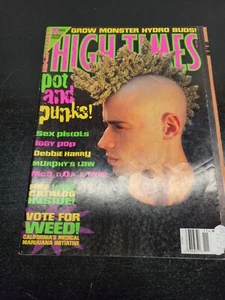 November 1996 High Times - Pot & Punks -Sex Pistols - Iggy Pop - Debbie Harry - Picture 1 of 7