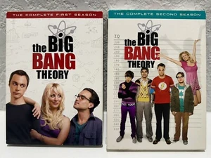 Big Bang Theory The Complete First & Second Season 7-DVD Set Lot with Slipcovers - Bild 1 von 2