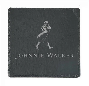 JOHNNIE WALKER Whiskey Slate Coaster - Picture 1 of 1