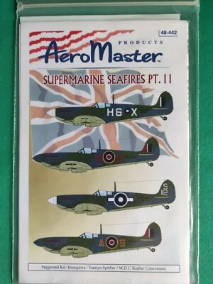 Supermarine Seafire Pt.II Aero Master Decals 1/48 48-442 - Immagine 1 di 2
