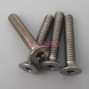 4pcs M4 x 25 Titanium Ti Screw Bolt Allen hex Socket Flat head / Aerospace Grade - Picture 1 of 2