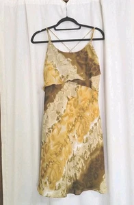 Y2K Fairy Dress Vtg Borcellini Size 13/14 Forest Whimsigoth Boho 90s Sexy Ruffle - Picture 1 of 9