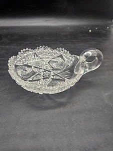 Antique American Brilliant Period Cut Crystal Glass “Nappy” Nut dish/Candy Dish - Picture 1 of 5
