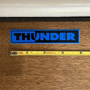Thunder Skateboard Sticker Black/blue Strip 4.9" NOS - Picture 1 of 2
