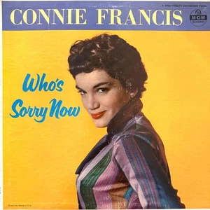 CONNIE FRANCIS HAND SIGNED AUTOGRAPH LP ALBUM "WHO'S SORRY NOW" - Picture 1 of 3