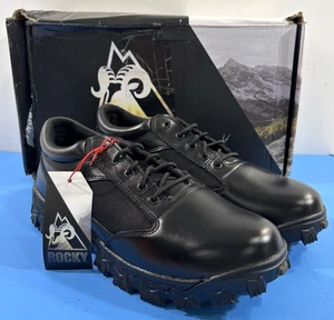 NIB 12 M ROCKY MENS 2168 ALPHA FORCE OXFORD SHOES BLACK FREE SHIPPING - Picture 1 of 8