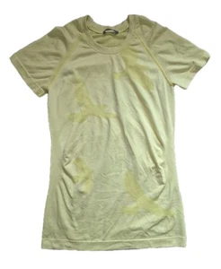 Oiselle Flyte kurzärmliges Activewear-Top Größe Small sportlich Laufen Fitnessstudio gelb - Bild 1 von 3