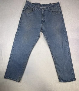 Wrangler Jeans Uomo 36x29 Blu 1097FXVMD Relaxed Fit Medium Lavaggio Denim Abbigliamento da Lavoro - Foto 1 di 9