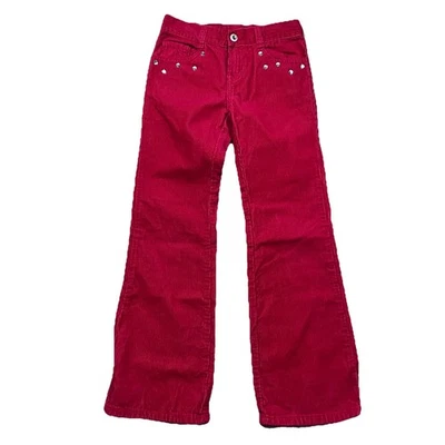 Pantalones de Pana Gymboree Invierno Cheer Gem Bootcut Rojo Talla 9 Foto 1 de 4