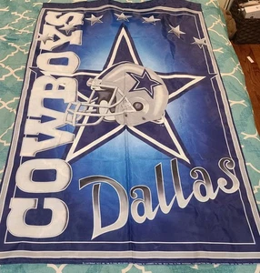 Dallas Cowboys 28"x 40" NFL Indoor/Outdoor Flag - Football Blue And White - Picture 1 of 13