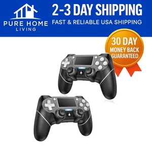 High-Performance 2 Pack Wireless Controllers for PS4/PC - Low Latency & Comfort - Picture 1 of 9