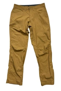 Eddie Bauer Pants Mens Size 30x30 Tan Brown Rainier Pants DWR Stretch Hiking - Picture 1 of 10