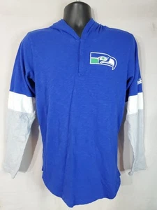 Seattle Seahawks Nike Hoodie Men's Size Small Navy Blue Pullover Therma Fit NFL - Picture 1 of 13