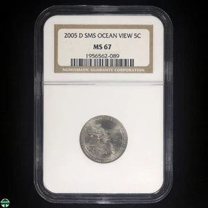 2005-D SMS Ocean View Westward Journey Nickel NGC MS67 - Picture 1 of 4