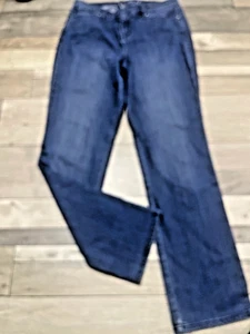 ladies gloria vanderbilt jeans slimming effect straight jeans MISSY size 8 uk 12 - Picture 1 of 6