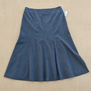 NUEVO CON ETIQUETAS Talbots Gris Lana Línea A Ajuste y Acampanado Preppy Modesta Falda Midi Para Mujer 14 - Imagen 1 de 6