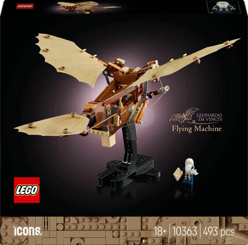 LEGO Icons Leonardo da Vinci's Flying Machine DIY Kit 10363 Building Toy Set New - Image 1 of 1