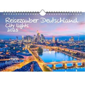 Reisezauber Deutschland City Lights DIN A4 Kalender für 2025 Urlaub Reisen Städt - Bild 1 von 7