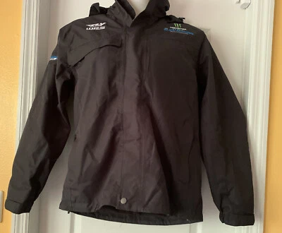 Monster Energy Supercross Unisex Stay Dry Zip Front Black Parka Jacket~Small~EUC - Image 1 of 4