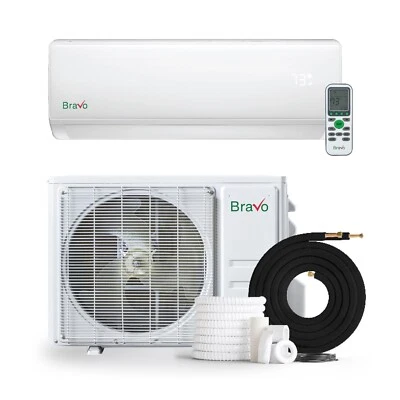 12000 BTU 16 SEER BRAVO Mini Split Heat Pump Air Conditioner 230V R32 - Image 1 of 4