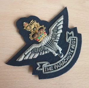 British Army Parachute Regiment Member's Heavy Bullion Blazer Badge - Picture 1 of 8