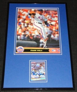 Frank Viola Signed Framed 11x17 Photo Display Mets Twins - Picture 1 of 2