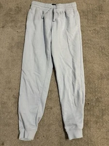 H&M Sweatpants Womens Small Blue Regular Fit Soft Lounge Comfy Casual - Picture 1 of 5