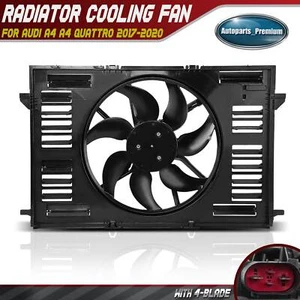 Radiator Fan Cooling Assembly w/ Brushless Motor for Audi A4 A4 Quattro 17-20 - Bild 1 von 10