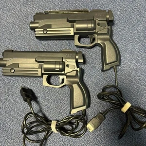 Lot of 2 Sega Saturn VIRTUA GUN HSS-0122 Works fine CRT TV Only Import Japan - Picture 1 of 3