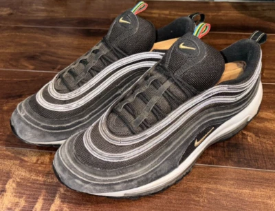 Nike Air Max 97 Olympic Rings Men Size 11.5 CI3708-001 Black Gold White Shoes - Image 1 of 4
