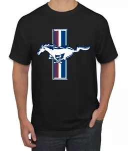 Camisa para hombre Ford Mustang retro EE. UU. con logotipo vintage barra clásica autos y camionetas genial - Imagen 1 de 25