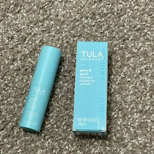 NEW Tula Glow & Get It Cooling & Brightening Eye Balm Stick Full Size 0.35 NIB