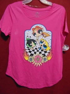 POWERPUFF Girls - Ladies Size 2X Fuschia Tee Shirt by Cartoon Network NEW TAGS! - Picture 1 of 5