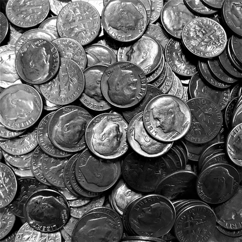 1972 1974 P & D - 1970 1973 D (no 70 P's, 71's or 73 P's left) Roosevelt Dime XF Cover