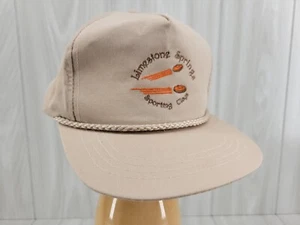 Vtg Limestone Springs Sporting Clays Hat Cap Tan - Picture 1 of 14