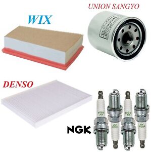 Tune Up Kit Air Cabin Oil Filters Spark Plug For NISSAN SENTRA L4 2.0L 2007-2012