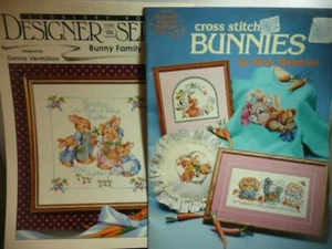 CROSS STITCH BOOKS (2) BUNNIES , SUDBERRY HOUSE, SAM HAWKINS - Picture 1 of 4