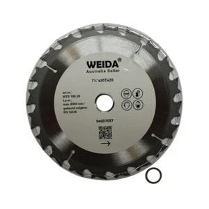2x 185mm 20T Wood Cutting Disc Circular Saw Blade 7-1/4" ATB Kerf1.6 TCT 20/16 - Picture 1 of 4