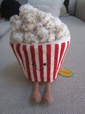 Jellycat Amusables Popcorn Plush Stuffed Toy Food Movie Bucket NEW WITH TAGS