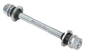 3/8" replacement FRONT bicycle 140mm loose ball axle assembly - SILVER - Picture 1 of 1
