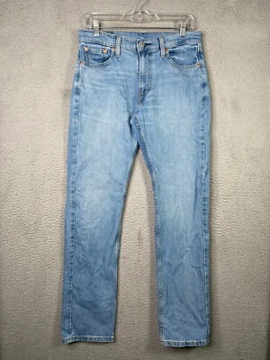 Pantalones de mezclilla Levis 513 para hombre 30x31 azul ajustados calce recto lavado claro Foto 1 de 4