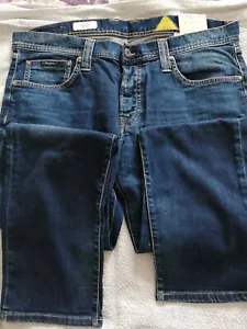 Pantalones de mezclilla ajustados Pepe Jeans London para hombre con botones - estilo caña - azul marino/negro nuevos con etiquetas - Imagen 1 de 9