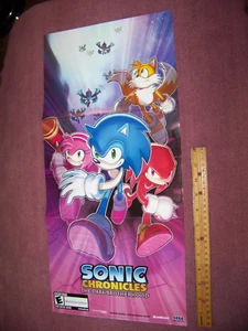 Vintage Video Game Mini Poster 2008 "Sonic Chronicles The Dark Brotherhood" - Picture 1 of 2