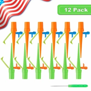 12Pcs For Plants Self Watering Spikes Automatic Irrigation Watering Drip System - Picture 1 of 14