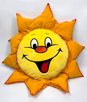 Kellogg's Raisin Bran 谷物太阳填充毛绒超大 36 英寸吉祥物 98 罕见 3 英尺 — 第 1/4 张图片